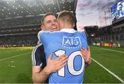 1 October 2016; Stephen Cluxton and Paul Flynn, Dublin celebrate at the end of the GAA Football All-Ireland Senior Championship Final Replay match between Dublin and Mayo at Croke Park in Dublin. Photo by David Maher/Sportsfile