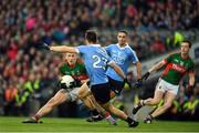 1 October 2016; Cillian O'Connor of Mayo in action against Eric Lowndes of Dublin during the GAA Football All-Ireland Senior Championship Final Replay match between Dublin and Mayo at Croke Park in Dublin. Photo by Ray McManus/Sportsfile