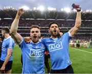 1 October 2016; Paddy Andrews and Cian O'Sullivan of Dublin celebrate after the GAA Football All-Ireland Senior Championship Final Replay match between Dublin and Mayo at Croke Park in Dublin. Photo by Ray McManus/Sportsfile