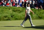 1 October 2016; Rory McIlroy of Europe on the 8th green during the morning Foursome Match against Rickie Fowler and Phil Mickelson of USA at The 2016 Ryder Cup Matches at the Hazeltine National Golf Club in Chaska, Minnesota, USA. Photo by Ramsey Cardy/Sportsfile