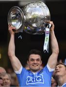1 October 2016; Eric Lowndes of Dublin lifts the Sam Maguire Cup after the GAA Football All-Ireland Senior Championship Final Replay match between Dublin and Mayo at Croke Park in Dublin. Photo by Brendan Moran/Sportsfile