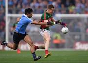 1 October 2016;Donal Vaughan of  Mayo in action against Cian O'Sullivan of Dublin during the GAA Football All-Ireland Senior Championship Final Replay match between Dublin and Mayo at Croke Park in Dublin. Photo by David Maher/Sportsfile