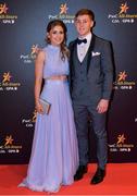 3 November 2017; Dublin footballer Con O'Callaghan with Aoife Kane upon arrival at the PwC All Stars 2017 at the Convention Centre in Dublin. Photo by Brendan Moran/Sportsfile