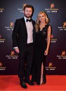 3 November 2017; Dublin footballer Jack McCaffrey with Norah Lavelle upon arrival at the PwC All Stars 2017 at the Convention Centre in Dublin. Photo by Brendan Moran/Sportsfile