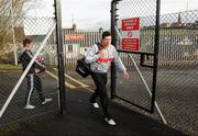 6 February 2011; Sean Cavanagh, Tyrone, arrives for the game. Allianz Football League Division 2 Round 1, Derry v Tyrone, Celtic Park, Derry. Picture credit: Oliver McVeigh  / SPORTSFILE