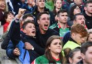 1 October 2016; A contrast of emotions between Dublin and Mayo supporters during the GAA Football All-Ireland Senior Championship Final Replay match between Dublin and Mayo at Croke Park in Dublin. Photo by Cody Glenn/Sportsfile