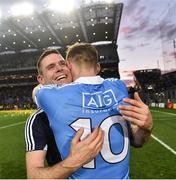 1 October 2016;  Stephen Cluxton and Paul Flynn, Dublin celebrate at the end of the GAA Football All-Ireland Senior Championship Final Replay match between Dublin and Mayo at Croke Park in Dublin. Photo by David Maher/Sportsfile