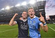 1 October 2016;  Stephen Cluxton and Paul Flynn, Dublin celebrate at the end of the GAA Football All-Ireland Senior Championship Final Replay match between Dublin and Mayo at Croke Park in Dublin. Photo by David Maher/Sportsfile