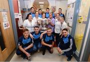 2 October 2016; Dublin players with staff from Temple Street Hospital and the Sam Maguire Cup during their visit to the Temple Street Children's Hospital in Dublin.  Photo by Sam Barnes/Sportsfile