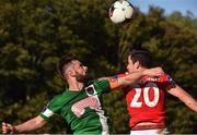 2 October 2016; Greg Bolger of Cork City in action against Billy Dennehy of St Patrick's Athletic  during the Irish Daily Mail FAI Cup Semi-Final match between St Patrick's Athletic and Cork City at Richmond Park in Dublin. Photo by David Maher/Sportsfile