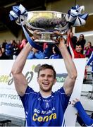 2 October 2016; Donal Morgan of Scotstown lifts the Duffy cup after the Monaghan County Senior Club Football Championship Final match between Clontibret O'Neill's and Scotstown at Castleblayney in Co Monaghan. Photo by Oliver McVeigh/Sportsfile
