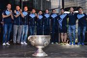 2 October 2016; Members of the Dublin squad with the Sam Maguire cup during the All-Ireland Champions Homecoming at Smithfield Square in Dublin. Photo by Piaras Ó Mídheach/Sportsfile