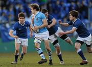 10 February 2011; Mark Corballis, St Michael's College, in action against St Mary's College. Powerade Leinster Schools Senior Cup Second Round, St Mary's College v St Michael's College, Donnybrook Stadium, Donnybrook, Dublin. Picture credit: Brian Lawless / SPORTSFILE