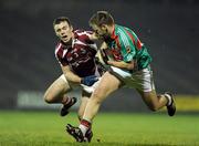 11 February 2011; Aidan Kilcoyne, Mayo, in action against Kieran O'Connor, NUI Galway. FBD League Final, Mayo v NUI Galway, McHale Park, Castlebar, Co. Mayo. Picture credit: Barry Cregg / SPORTSFILE