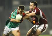11 February 2011; Aidan Kilcoyne, Mayo, in action against Kieran O'Connor, NUI Galway. FBD League Final, Mayo v NUI Galway, McHale Park, Castlebar, Co. Mayo. Picture credit: Barry Cregg / SPORTSFILE