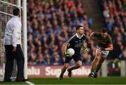1 October 2016; Stephen Cluxton of Dublin in action against Barry Moran of Mayo during the GAA Football All-Ireland Senior Championship Final Replay match between Dublin and Mayo at Croke Park in Dublin. Photo by Stephen McCarthy/Sportsfile