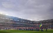 1 October 2016; The Artane School of Music lead the pre-match parade during the GAA Football All-Ireland Senior Championship Final Replay match between Dublin and Mayo at Croke Park in Dublin. Photo by Stephen McCarthy/Sportsfile