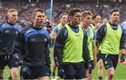 1 October 2016; Dublin players, from left, Eoghan O'Gara, Darren Daly, Bernard Borgan, Con O'Callaghan and Michael Darragh MacAuley make their way to the substitutes bench before the GAA Football All-Ireland Senior Championship Final Replay match between Dublin and Mayo at Croke Park in Dublin. Photo by Stephen McCarthy/Sportsfile