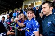 2 October 2016; Darren Hughes and Frank Caulfield of Scotstown celebrate after the Monaghan County Senior Club Football Championship Final match between Clontibret O'Neill's and Scotstown at Castleblayney in Co Monaghan. Photo by Oliver McVeigh/Sportsfile