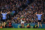 1 October 2016; Cillian O'Connor of Mayo prepares to kick a late free from the side line which resulted in going wide during the GAA Football All-Ireland Senior Championship Final Replay match between Dublin and Mayo at Croke Park in Dublin. Photo by Ray McManus/Sportsfile