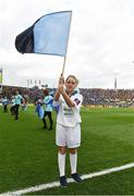 1 October 2016; Pictured is Hayley Murray, age 10, from Portarlington, Co. Laois, who won an AIB flagbearer competition to wave on Dublin at the GAA Football All-Ireland Senior Championship Final Replay match between Dublin and Mayo at Croke Park in Dublin. Photo by David Maher/Sportsfile