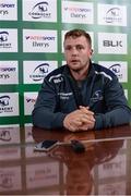 3 October 2016; Jack Carty of Connacht during a press conference at the Sportsground in Galway. Photo by Sam Barnes/Sportsfile