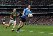 1 October 2016; Dean Rock of Dublin in action against Keith Higgins of Mayo during the GAA Football All-Ireland Senior Championship Final Replay match between Dublin and Mayo at Croke Park in Dublin. Photo by Piaras Ó Mídheach/Sportsfile