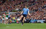 1 October 2016; Dean Rock of Dublin takes a free during the GAA Football All-Ireland Senior Championship Final Replay match between Dublin and Mayo at Croke Park in Dublin. Photo by Piaras Ó Mídheach/Sportsfile