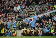 1 October 2016; Substitutes from Dublin and Mayo look on during the closing stages of the GAA Football All-Ireland Senior Championship Final Replay match between Dublin and Mayo at Croke Park in Dublin. Photo by Piaras Ó Mídheach/Sportsfile
