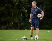 3 October 2016; Leinster senior coach Stuart Lancaster during squad training at UCD in Belfield, Dublin. Photo by Seb Daly/Sportsfile