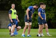 3 October 2016; Ed Byrne, left, of Leinster during squad training at UCD in Belfield, Dublin. Photo by Seb Daly/Sportsfile