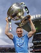 1 October 2016; Philip McMahon of Dublin holds the Sam Maguire Cup after the GAA Football All-Ireland Senior Championship Final Replay match between Dublin and Mayo at Croke Park in Dublin. Photo by Ray McManus/Sportsfile