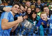 1 October 2016; Bernard Brogan of Dublin celebrates with supporters with the Sam Maguire Cup after the GAA Football All-Ireland Senior Championship Final Replay match between Dublin and Mayo at Croke Park in Dublin. Photo by Ray McManus/Sportsfile