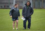 3 October 2016; Connacht head coach Pat Lam, right, and backs coach Conor McPhillips during squad training at Sportsground in Galway. Photo by Sam Barnes/Sportsfile