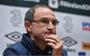 3 October 2016; Republic of Ireland manager Martin O'Neill during a press conference at the FAI National Training Centre in Abbotstown, Dublin. Photo by David Maher/Sportsfile