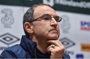 3 October 2016; Republic of Ireland manager Martin O'Neill during a press conference at the FAI National Training Centre in Abbotstown, Dublin. Photo by David Maher/Sportsfile