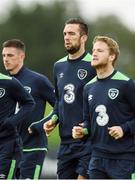 4 October 2016; Shane Duffy of Republic of Ireland during squad training at the FAI National Training Centre in Abbotstown, Dublin. Photo by Sportsfile