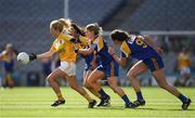 25 September 2016; Mairíosa McGourty of Antrim in action against Longford during the TG4 Ladies Football All-Ireland Junior Football Championship Final match between Antrim and Longford at Croke Park in Dublin. Photo by Brendan Moran/Sportsfile