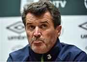 4 October 2016; Republic of Ireland assistant manager Roy Keane during a press conference at the FAI National Training Centre in Abbotstown, Dublin. Photo by David Maher/Sportsfile