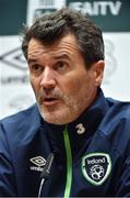 4 October 2016; Republic of Ireland assistant manager Roy Keane during a press conference at the FAI National Training Centre in Abbotstown, Dublin. Photo by David Maher/Sportsfile