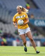 25 September 2016; Deirdre O'Kane of Antrim during the TG4 Ladies Football All-Ireland Junior Football Championship Final match between Antrim and Longford at Croke Park in Dublin. Photo by Brendan Moran/Sportsfile