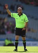 25 September 2016; Referee Jonathan Murphy during the TG4 Ladies Football All-Ireland Junior Football Championship Final match between Antrim and Longford at Croke Park in Dublin.  Photo by Brendan Moran/Sportsfile