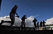 13 February 2011; Cork players run out for the official team photograph before the start of the game. Allianz Hurling League, Division 1, Round 1, Cork v Offaly, Pairc Uí Chaoimh, Cork. Picture credit: David Maher / SPORTSFILE