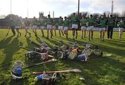 13 February 2011; The Limerick team warm-down after victory over Clare. Allianz Hurling League, Division 2, Round 1, Clare v Limerick, Cusack Park, Ennis, Co. Clare. Picture credit: Diarmuid Greene / SPORTSFILE
