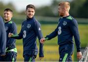 5 October 2016; Robbie Brady, left, and Paul McShane, right, of Republic of Ireland during squad training at the FAI National Training Centre in Abbotstown, Dublin. Photo by Seb Daly/Sportsfile