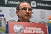 5 October 2016; Republic of Ireland manager Martin O'Neill during a press conference at the FAI National Training Centre in Abbotstown, Dublin. Photo by David Maher/Sportsfile