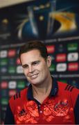 5 October 2016; Munster director of rugby Rassie Erasmus in attendance at the 2016/17 European Rugby Champions Cup and Challenge Cup launch at the Convention Centre in Dublin. Photo by Stephen McCarthy/Sportsfile