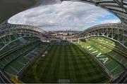 6 October 2016; A general view of Aviva Stadium ahead of the FIFA World Cup Group D Qualifier match between Republic of Ireland and Georgia at Aviva Stadium, Lansdowne Road in Dublin. Photo by Brendan Moran/Sportsfile