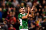 6 October 2016; Jonathan Walters of Republic of Ireland applauds the supporters after the FIFA World Cup Group D Qualifier match between Republic of Ireland and Georgia at Aviva Stadium, Lansdowne Road in Dublin. Photo by Brendan Moran/Sportsfile