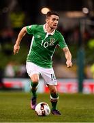 6 October 2016; Robbie Brady of Republic of Ireland during the FIFA World Cup Group D Qualifier match between Republic of Ireland and Georgia at Aviva Stadium, Lansdowne Road in Dublin. Photo by Brendan Moran/Sportsfile